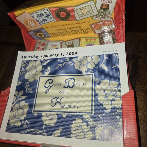 Cross-Stitch Pattern-a-Day Calendar 2004 - Picture 2 of 3